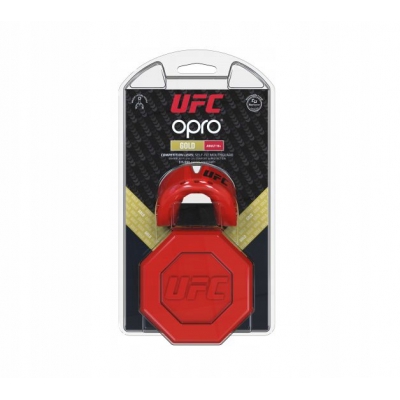 OPRO UFC GOLD- ochraniacz na zęby szczęki -czerwony/srebrne wypełnienie